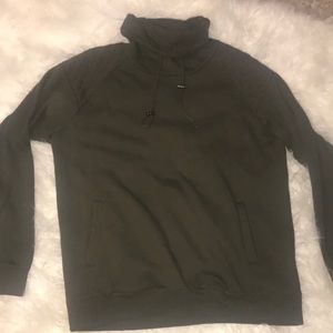 Forever 21 cowl neck front pouch olive